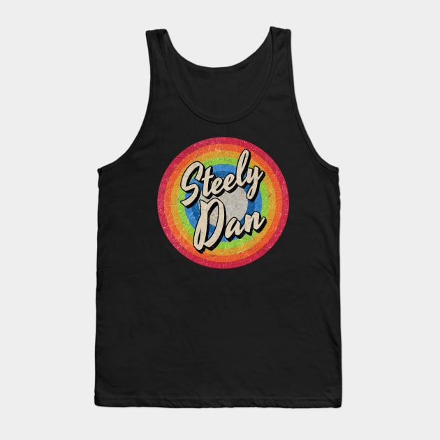 Vintage Style circle - Steely dan Tank Top by henryshifter